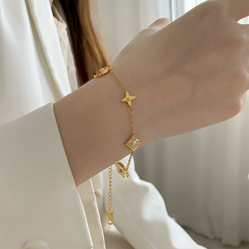 Louis Vuitton, Jewelry, Louis Vuitton Fall In Love Bracelet In Gold  Golden Brass