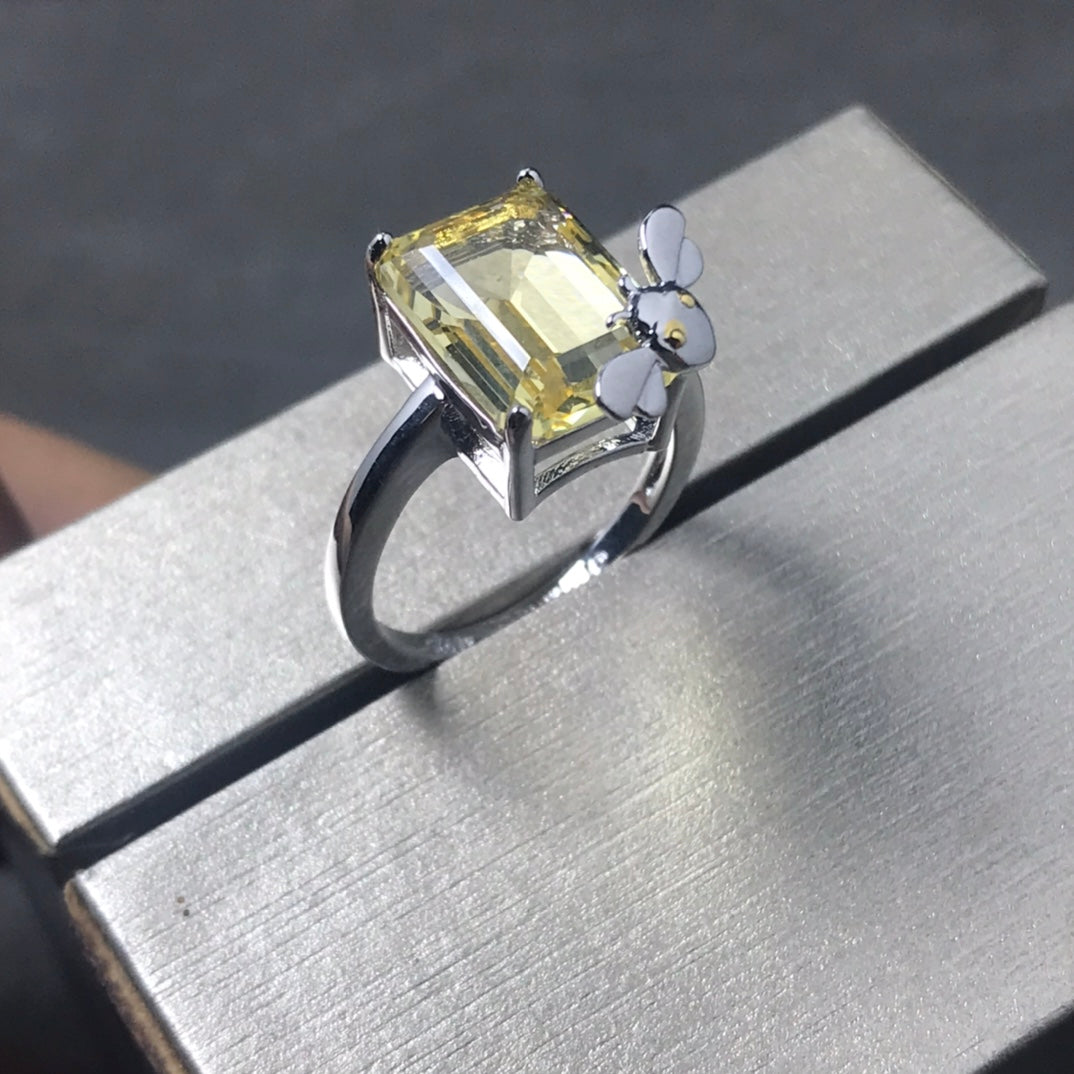 Tiffany & Co Circa 1990 Yellow Gold and Platinum Emerald Cut Diamond R –  H&H Jewels